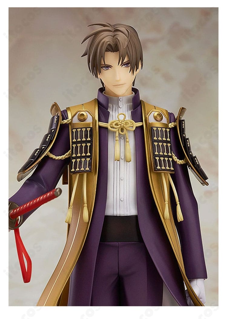 刀剣乱舞ONLINE へし切長谷部衣装のシャツ、肩掛け、胸飾りを示す上半身イメージ