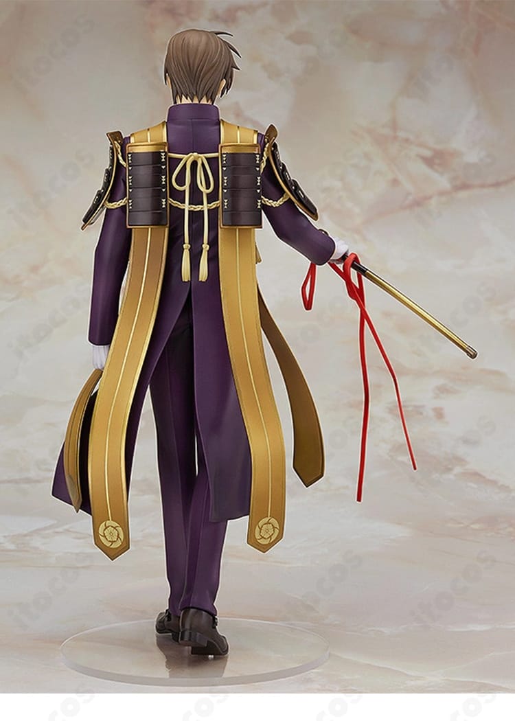 刀剣乱舞ONLINE へし切長谷部「初の姿」ロングコートと肩掛けの背面イメージ