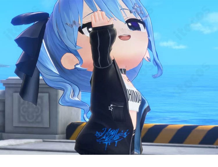 星街すいせい水着Ver.コートの袖デザインと薄手仕様のディテール