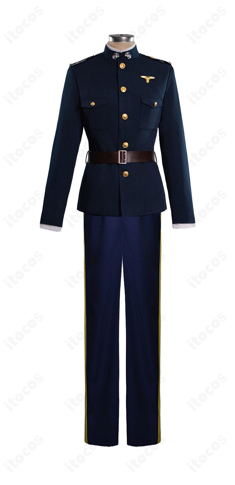 スタンリー・スナイダー軍服風衣装のコートとズボンを確認できる正面画像