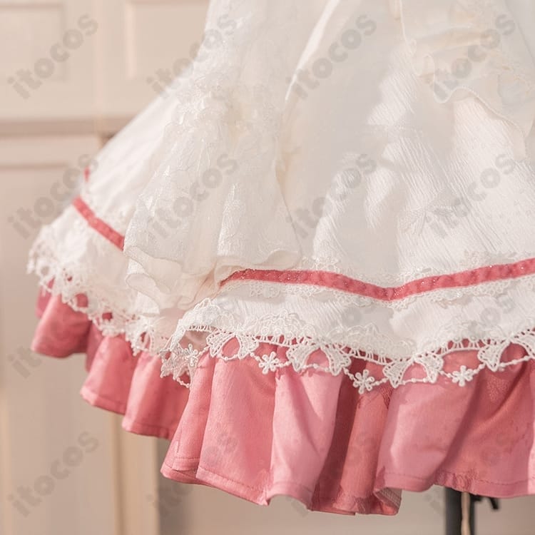 勝利の女神：NIKKE アリス 白メイド衣装Ver. うさ耳付きコスプレセット - 6枚目の画像