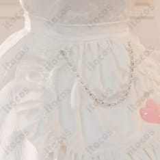 勝利の女神：NIKKE アリス 白メイド衣装Ver. うさ耳付きコスプレセット - 5枚目の画像（サムネイル）