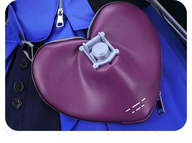 リーノ コスプレ衣装に付属する腰用ハート型ショルダーバッグ