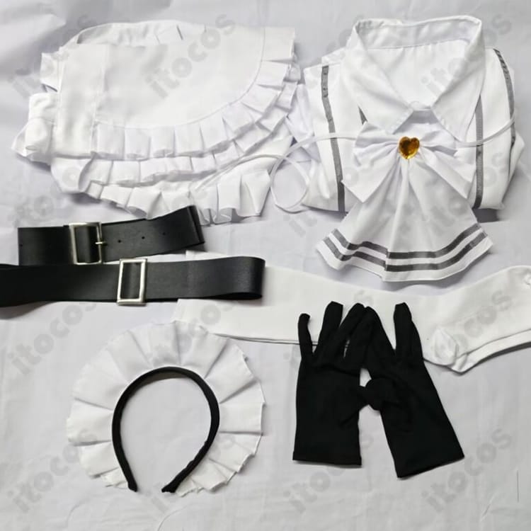 スノーホワイト 一番くじCHAPTER7白メイドコスプレ衣装｜軽やかで高再現 - 4枚目の画像