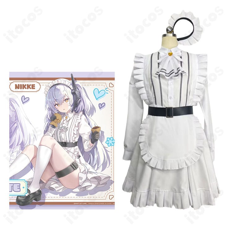 『勝利の女神:NIKKE』スノーホワイトと一番くじ CHAPTER7白メイド衣装の商品イメージ