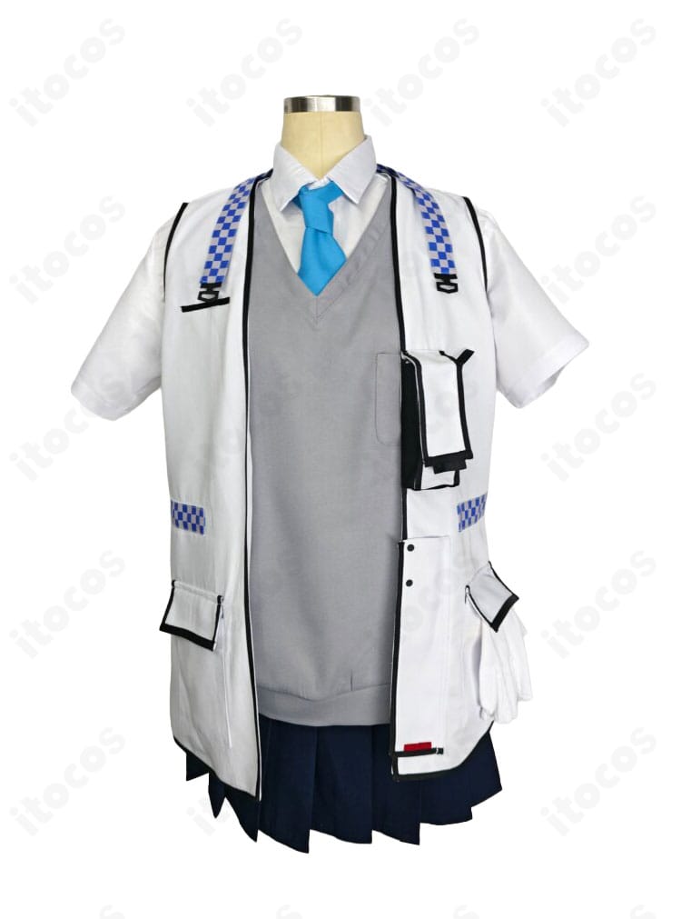 ミレニアム生徒Aコスプレ衣装のジャケットとスカートを合わせた正面