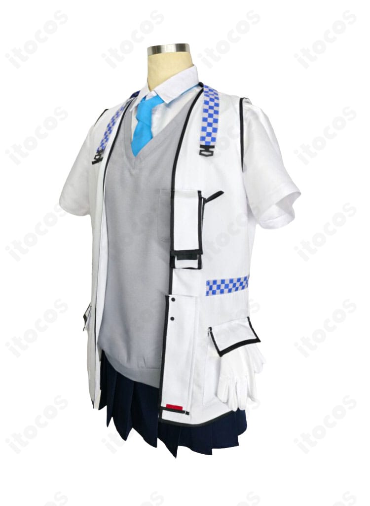 ミレニアム生徒A学園制服の左側シルエットと装飾ディテール