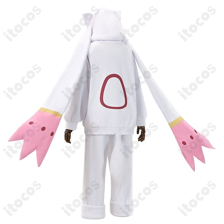 鹿目まどか キュゥべえ着ぐるみパジャマVer. 可愛い上下コスプレ衣装 - 3枚目の画像