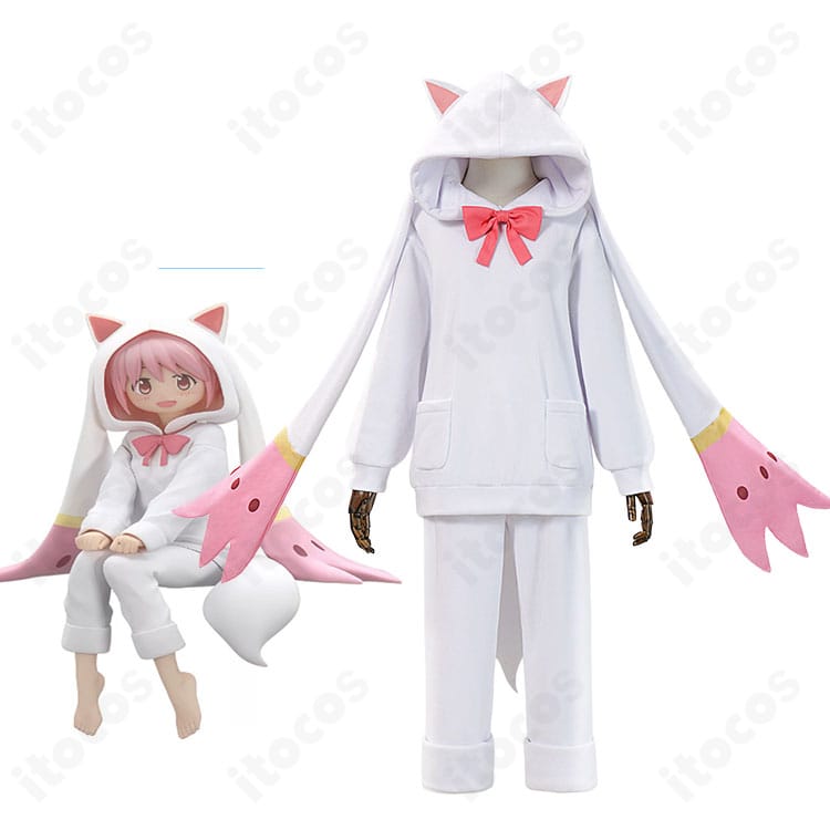 『魔法少女まどか☆マギカ』鹿目まどかの人物イメージとキュゥべえ着ぐるみパジャマ衣装
