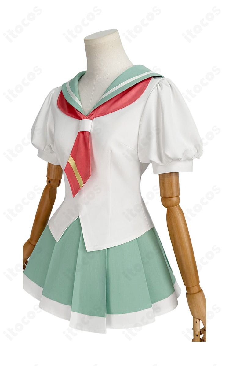 私立鳳学園女子制服の右側シルエットとセーラーカラー
