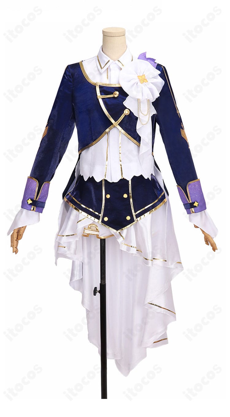 白雪巴 共通衣装Ver.コスプレ衣装の正面デザインとスカートシルエット