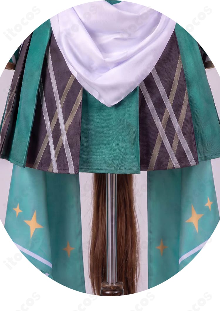 エフフォーリア勝負服コスプレ衣装の華やかなスカート裾装飾