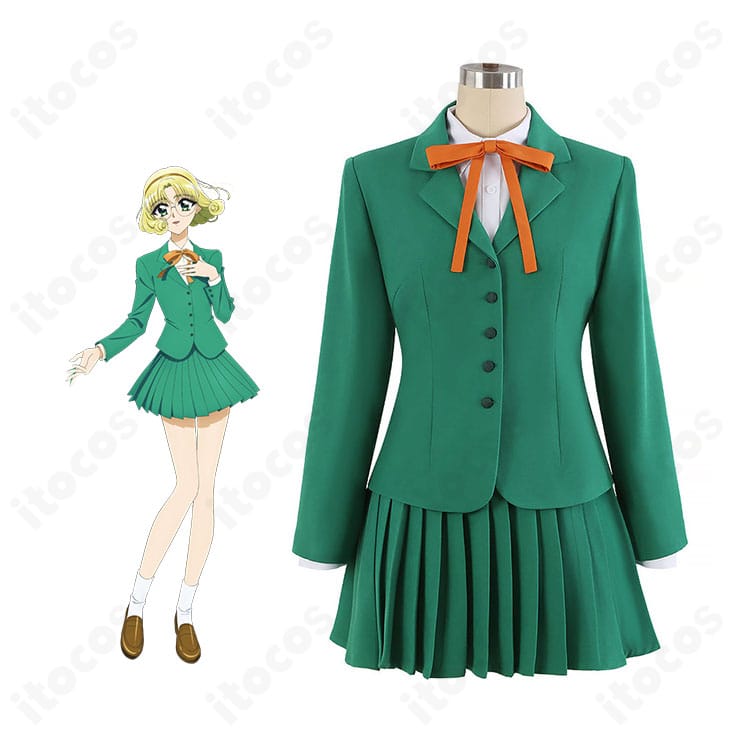 『魔法騎士レイアース』鳳凰寺風のキャラクターイメージと制服Ver.コスプレ衣装