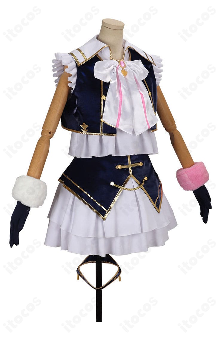 にじさんじ家長むぎコスプレ衣装の右側面と装飾ディテール