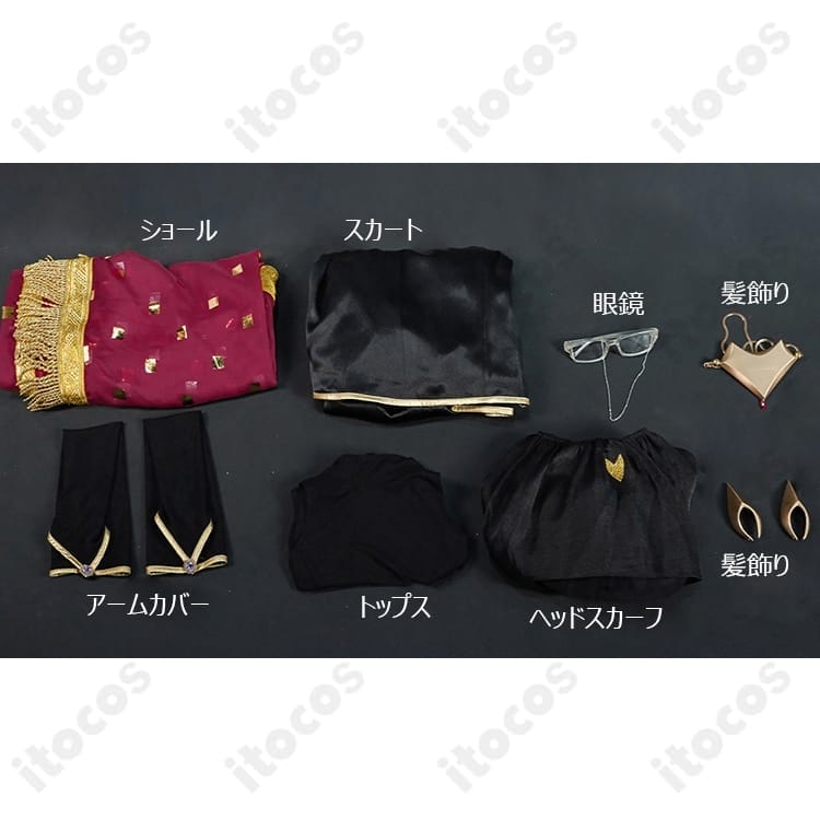Fate/Grand Order コヤンスカヤ インド異聞帯サリー風コスプレ衣装 - 6枚目の画像