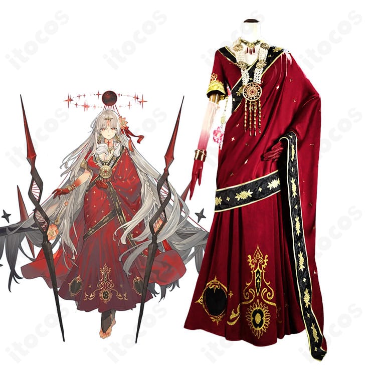 Fate/Grand Orderのドゥルガー霊基再臨第2段階のキャラクター姿とコスプレ衣装比較