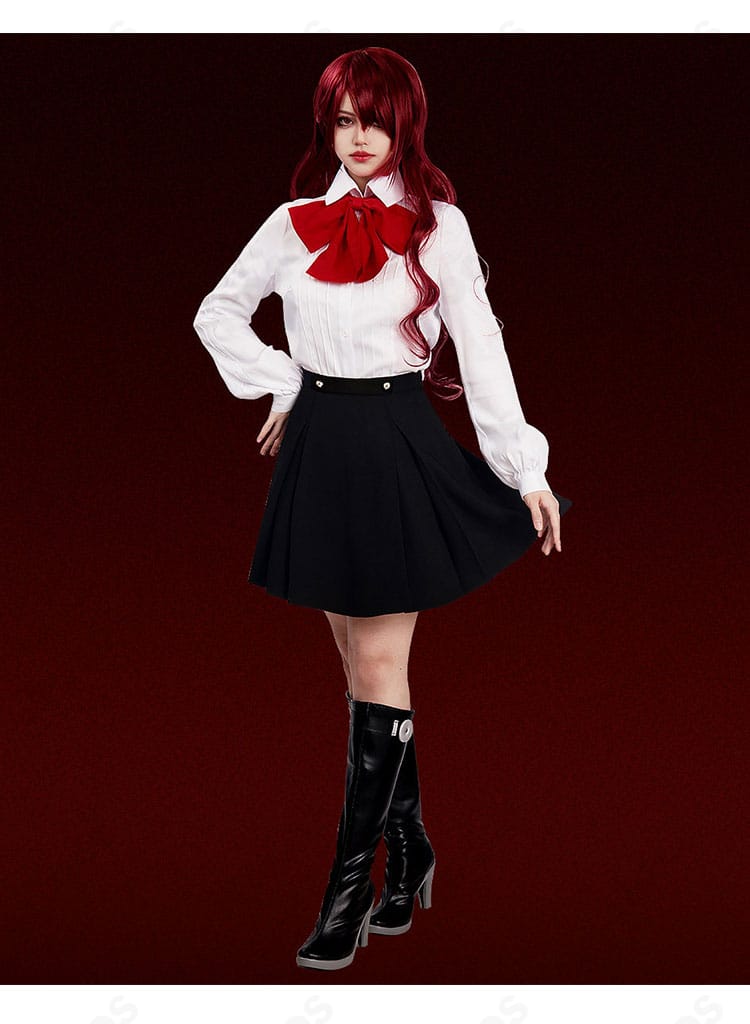 桐条美鶴 月光館学園制服Ver.を正面から着用したコスプレイメージ