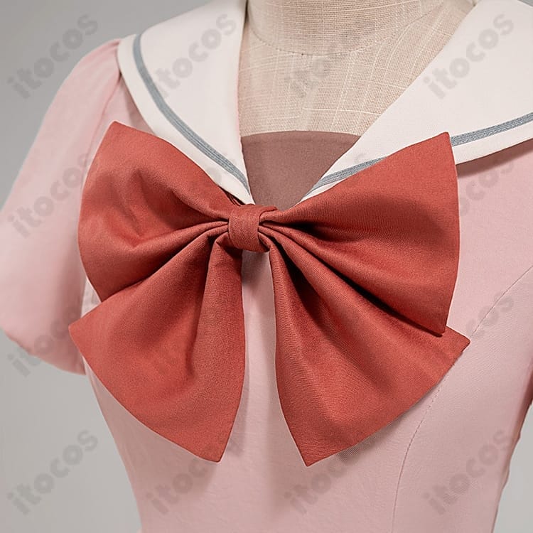 鹿目まどか コスプレ衣装｜軽やかで再現度の高いピンク半袖ワンピース - 2枚目の画像