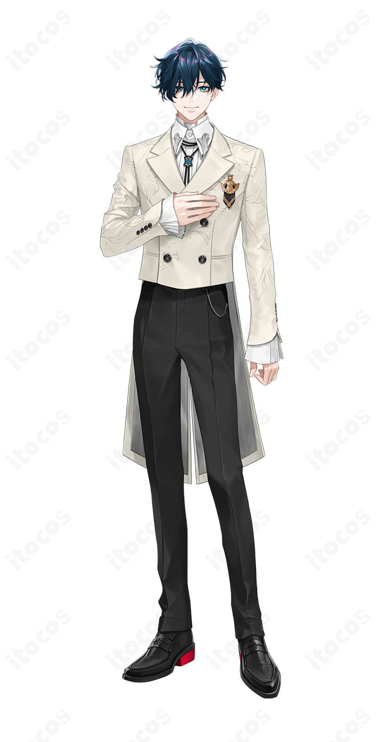 『にじさんじ』山田龍一郎のRhyZyGy響野音楽大学制服を着用したキャラクター全身イメージ
