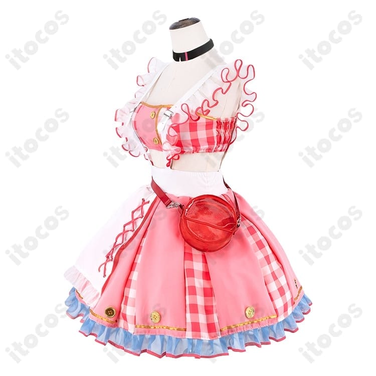 宮永ののか ピンクチェック×フリル コスプレ衣装｜軽やかな着心地と高い再現度 - 2枚目の画像