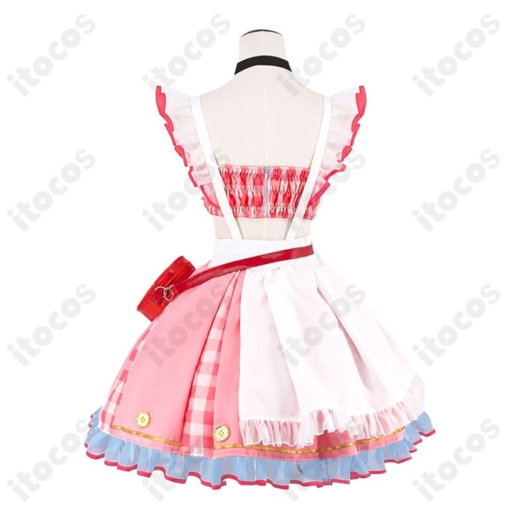 宮永ののか ピンクチェック×フリル コスプレ衣装｜軽やかな着心地と高い再現度 - 3枚目の画像
