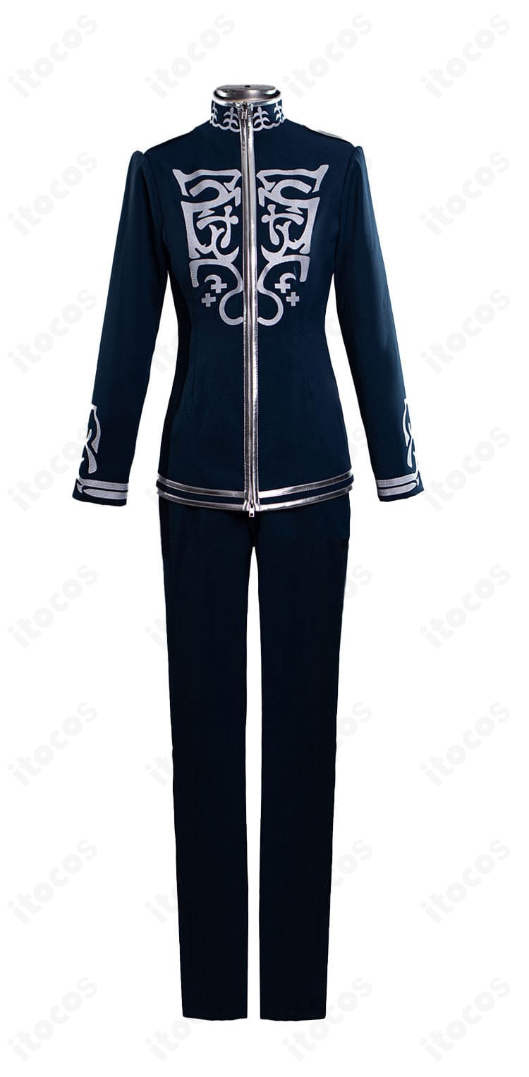 立花希佐ユニヴェール歌劇学校制服コスプレ衣装のジャケットとパンツ正面