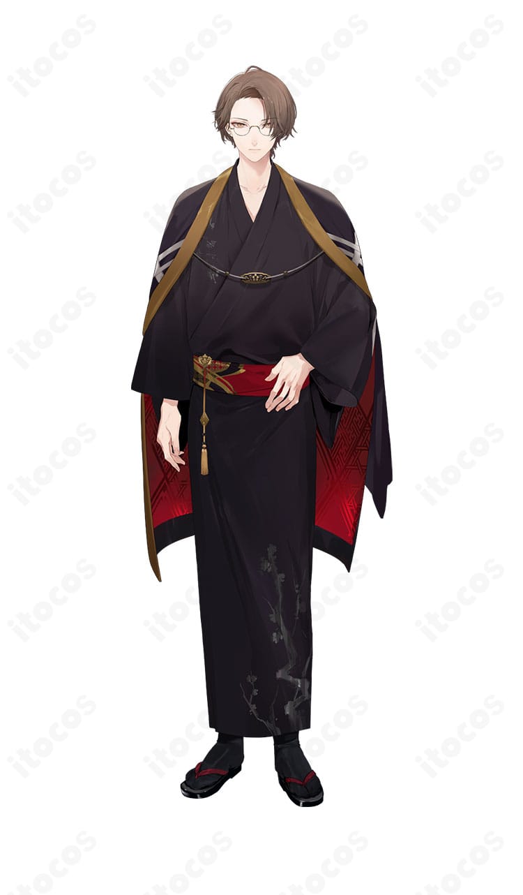 にじさんじ 加賀美ハヤトの和服Ver.新衣装コスプレ全身イメージ