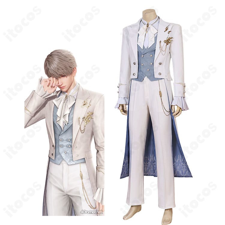 『恋と深空』セイヤのキャラクタービジュアルと「縛られない心」燕尾服風コスプレ衣装セット