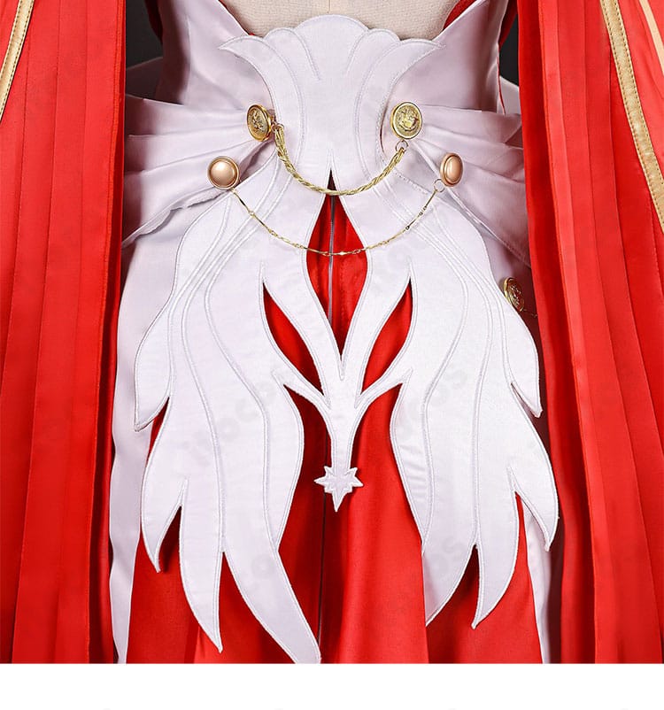 姫子コスプレ衣装の背面装飾とリボンのクローズアップ
