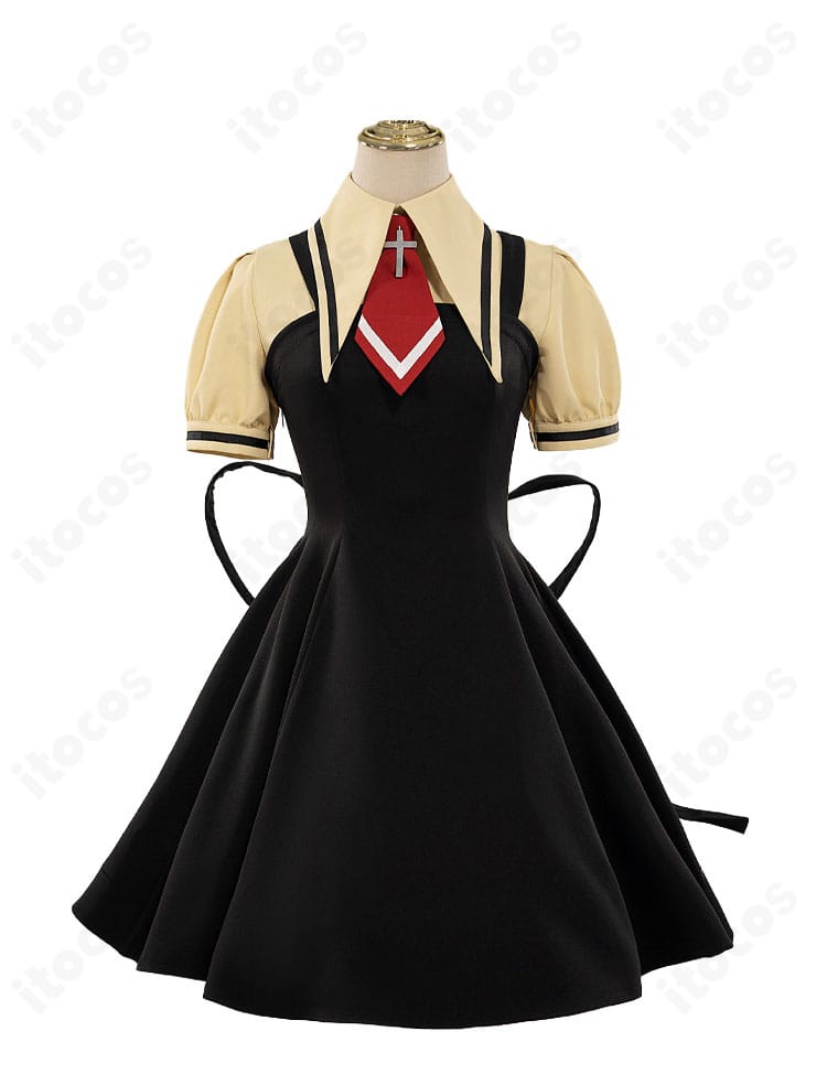 神尾観鈴の夏服制服Ver.コスプレ衣装を正面から見たブラウスとジャンパースカート