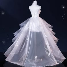 恋と深空 主人公「光と闇の領域」高再現ウェディングドレス衣装セット - 2枚目の画像（サムネイル）