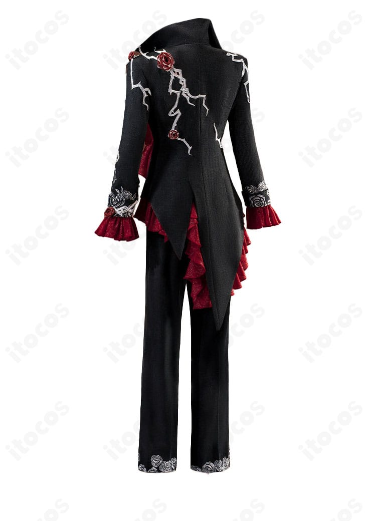 第五人格ウアイスネ衣装のジャケットとパンツの背面デザイン