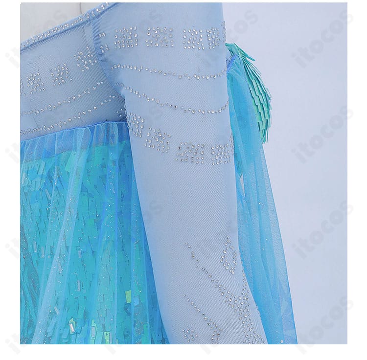 エルサSnow Queen氷のドレスの袖装飾
