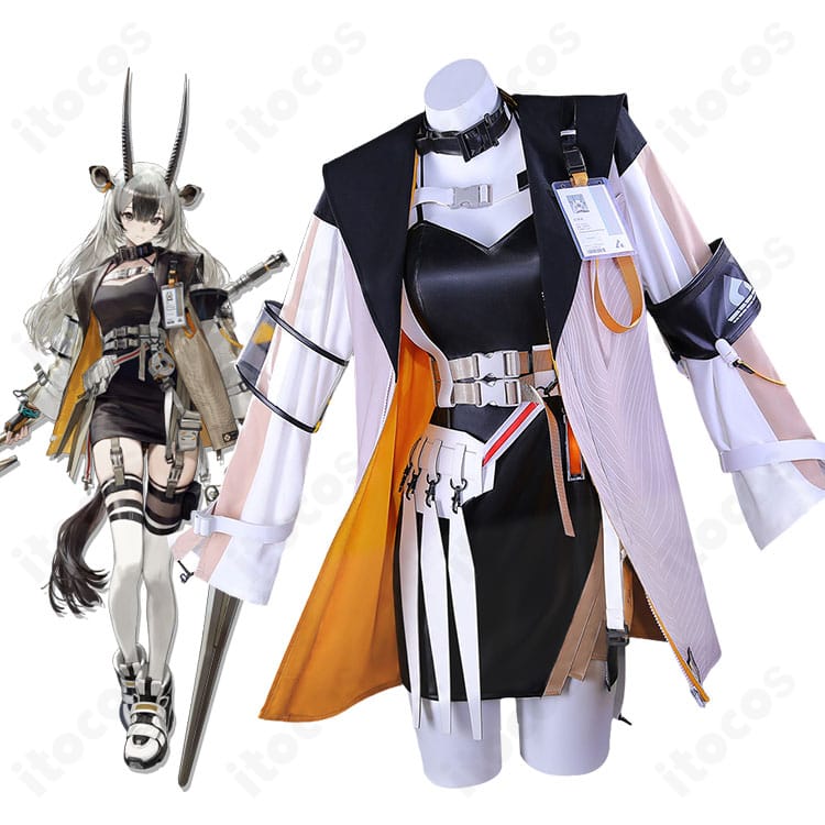 アークナイツのハディヤのキャラクターイメージとベース衣装の商品比較