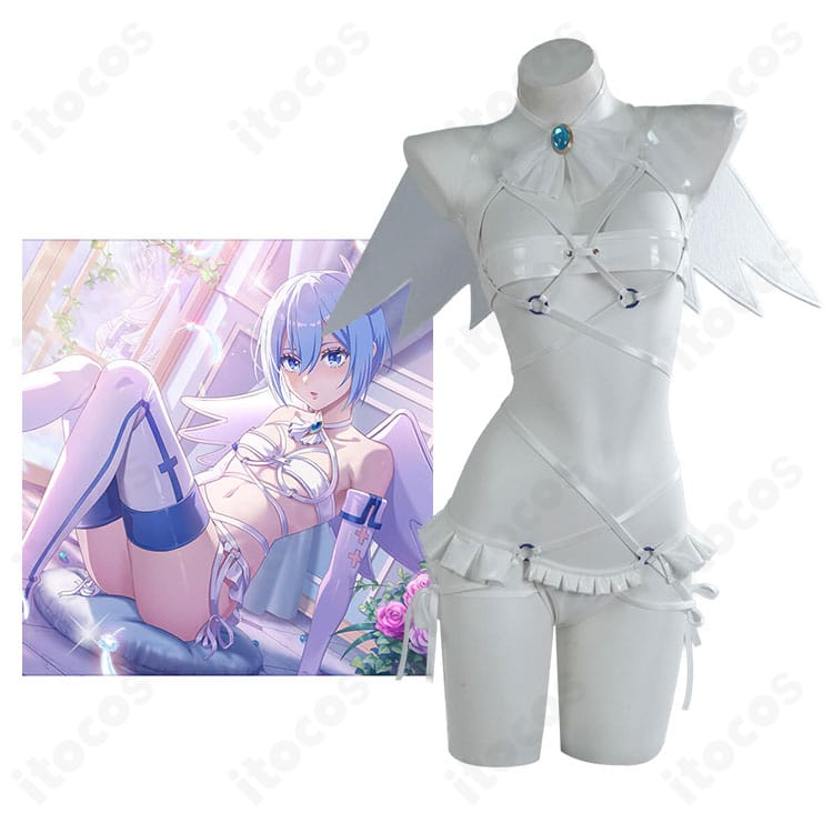 ノノア(乃愛)のキャラクタービジュアルと【静寂と調和】ノキエル衣装の商品イメージ