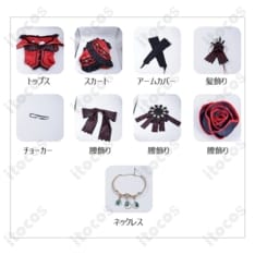 プリシラ・バーリエル コスプレ衣装｜華やかな高再現ドレスセット - 5枚目の画像（サムネイル）