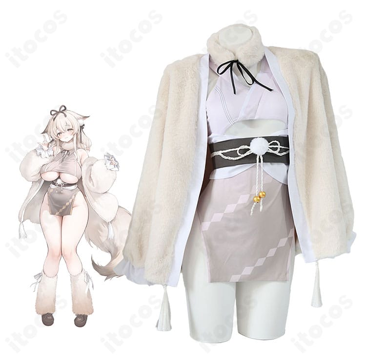 アズールレーン水無瀬のキャラクターイメージとチャイナドレス衣装の商品比較