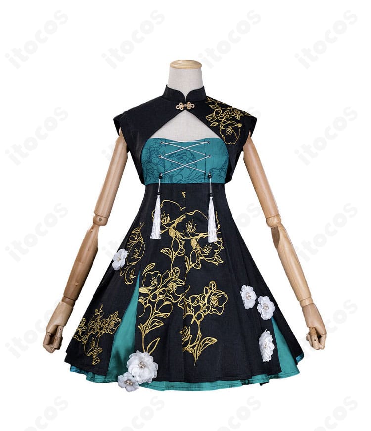初音ミクツリービレッジカフェ衣装のトップスとスカート正面