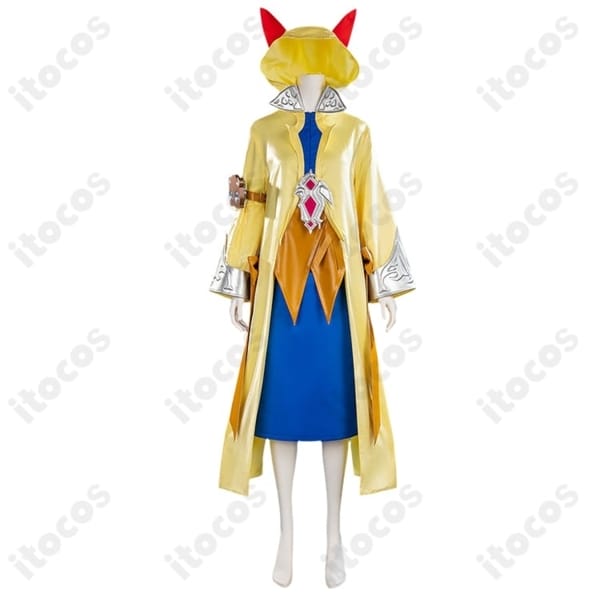 ファイナルファンタジーXIV（FF14）クルル・バルデシオンの猫耳フード付きコスプレ衣装