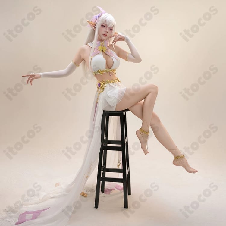 アズールレーン（アズレン）アルビオンのコスプレ衣装｜白×ゴールドの装飾セット - 2枚目の画像