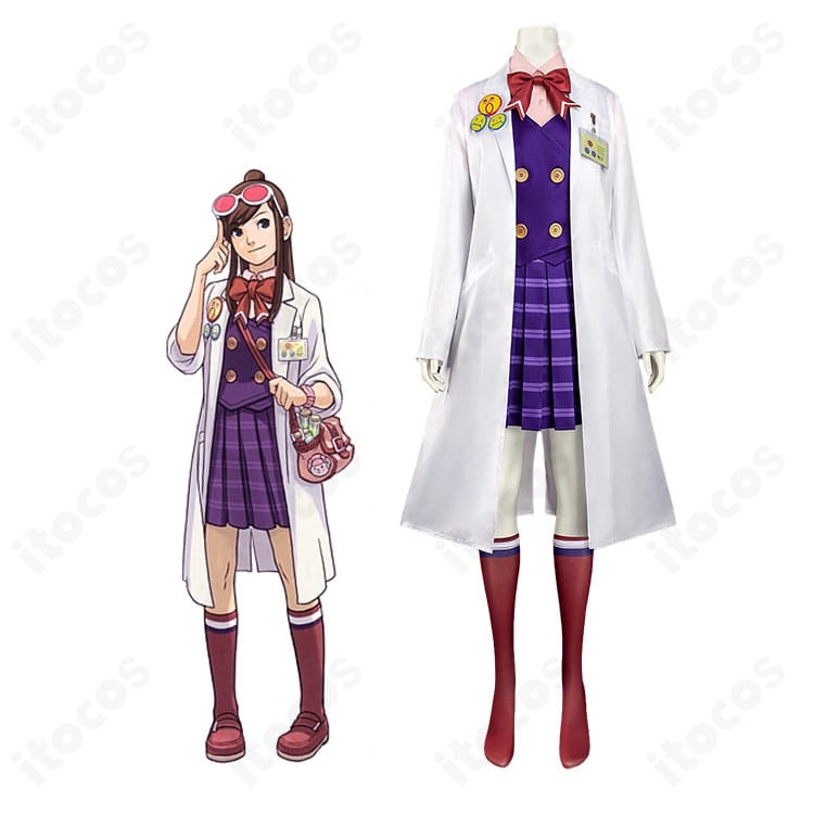 『逆転裁判 蘇る逆転』宝月茜のキャラクターイメージと高校生制服コスプレ衣装