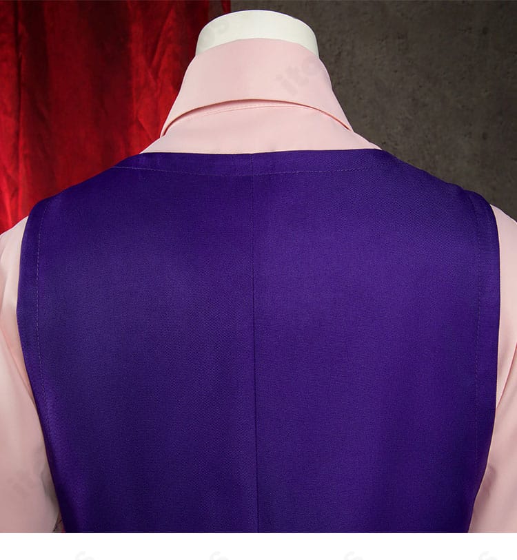 宝月茜 高校生制服Ver.の白衣背面と肩まわりの仕立て