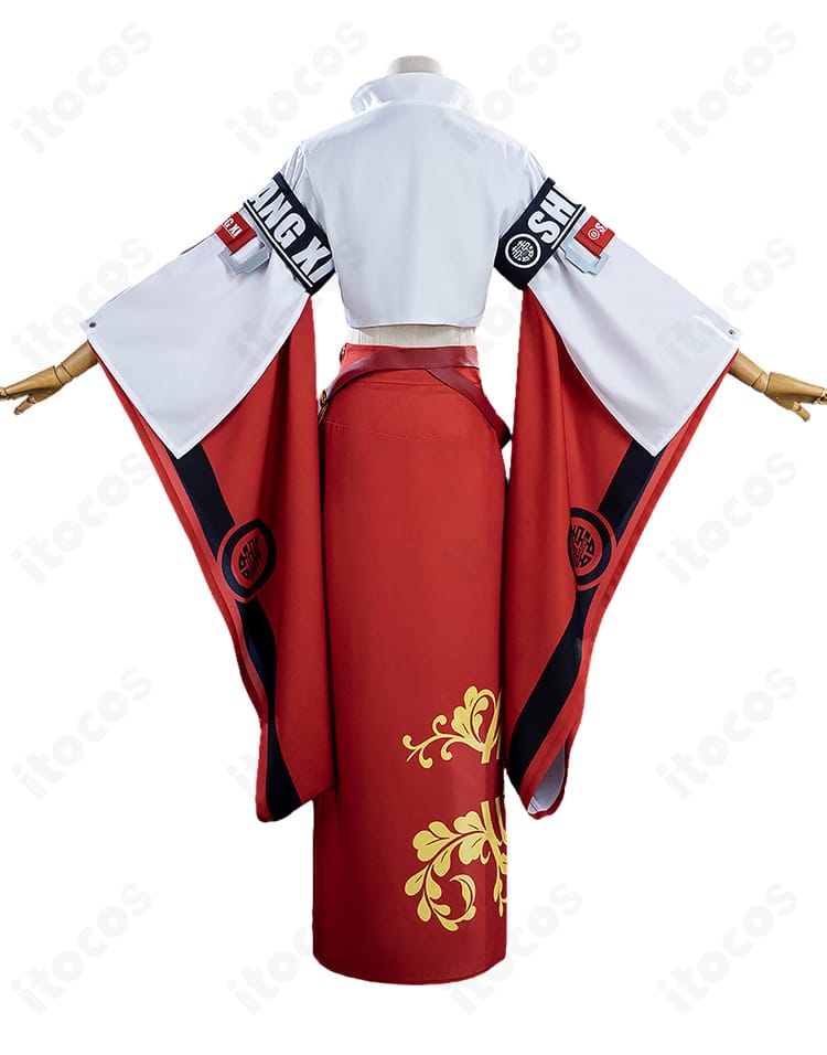 蔵土縁紗夢コスプレ衣装の背面デザインとスカートシルエット