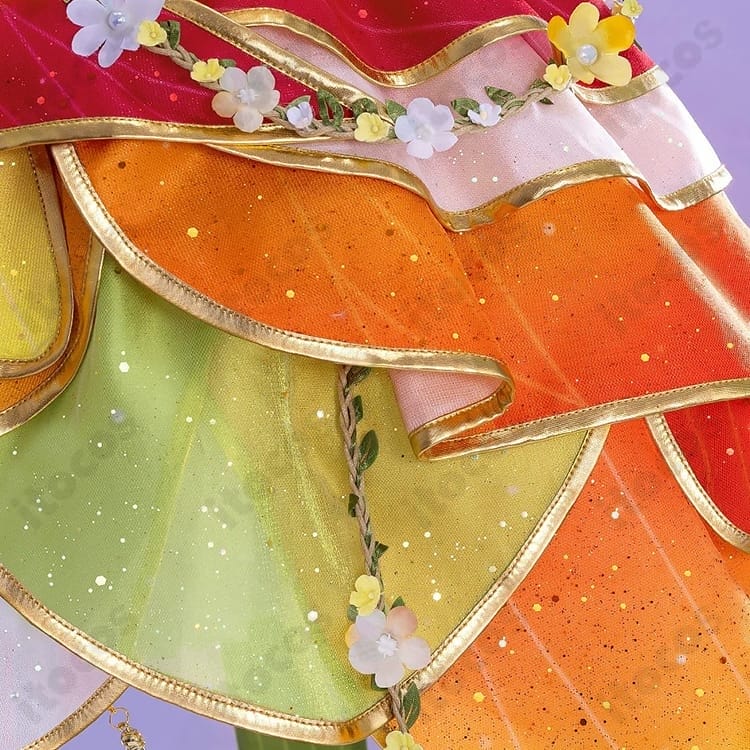 スクフェス 高坂穂乃果 妖精の国編 覚醒後コスプレ衣装｜花飾り付き高再現セット - 4枚目の画像