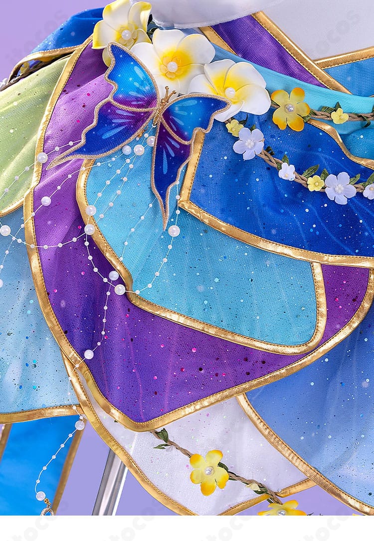 絢瀬絵里の妖精風スカートの裾装飾の詳細
