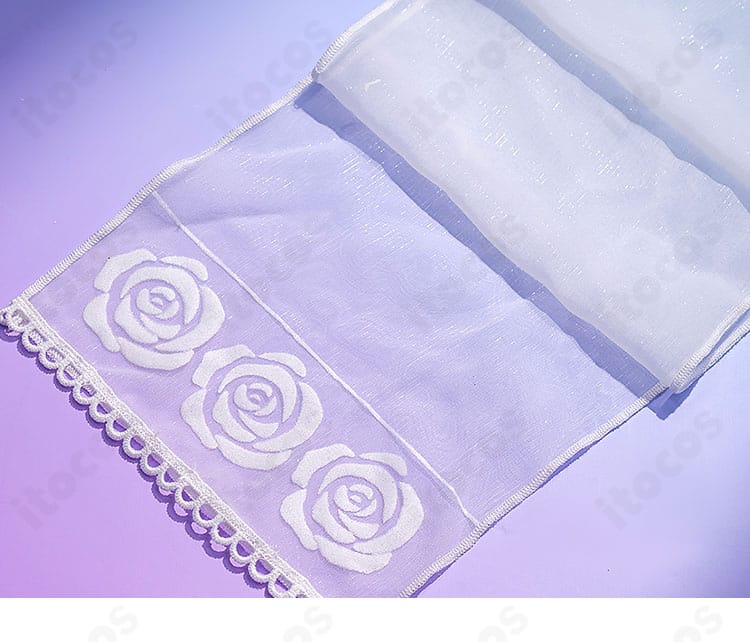 絢瀬絵里の妖精風衣装の花柄プリントの詳細
