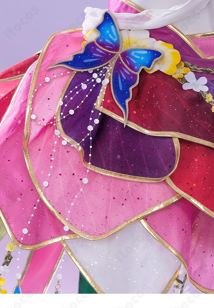 西木野真姫のコスプレ衣装のスカートに施されたリボン装飾