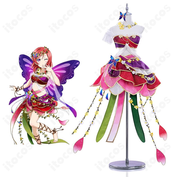 西木野真姫のキャラクター画像と妖精の国編覚醒後のコスプレ衣装