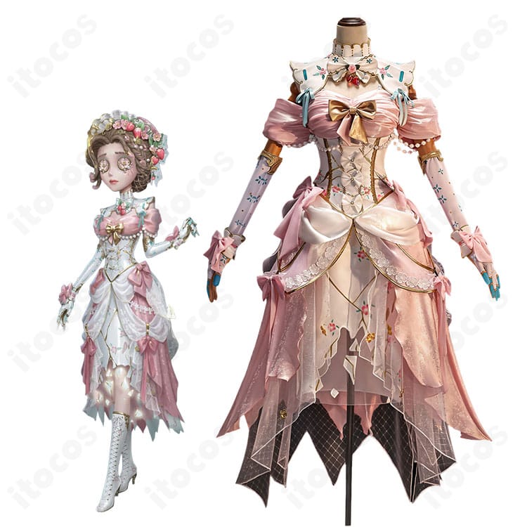 『IdentityV 第五人格』医師エミリー・ダイアーのキャラクター画像と野いちごコスプレ衣装の商品画像
