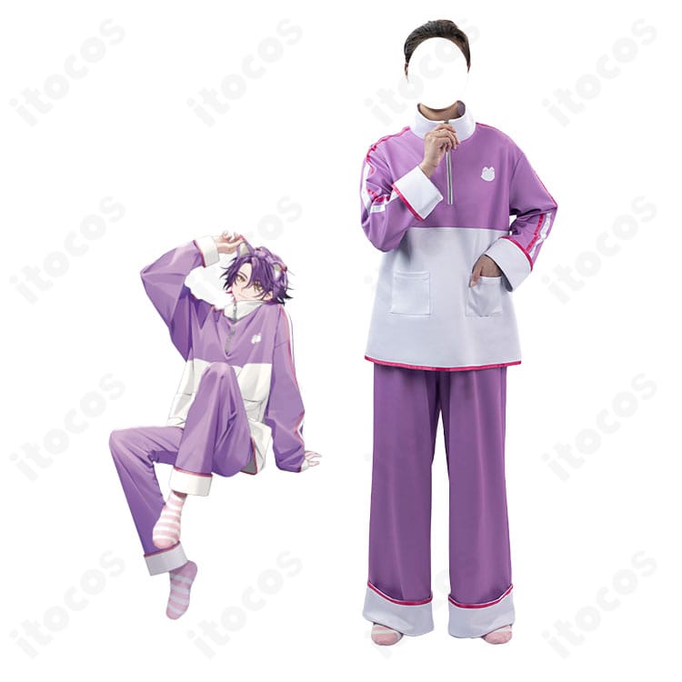 にじさんじ・渡会雲雀のキャラクター画像とパジャマパーティー衣装の商品画像